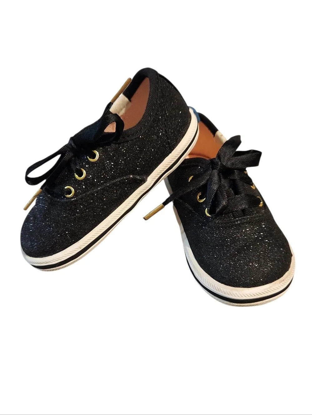 Kate Spade X Keds Black‎ Glitter Crib Sneakers Baby ✨